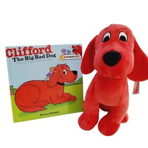 Kohl's Cares Clifford the Big Red Dog Plush and Hardcover Book Set Red 12 Inch